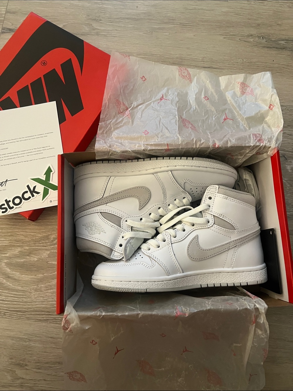 NEW Nike Mens Jordan 1 High 85’ Neutral Grey